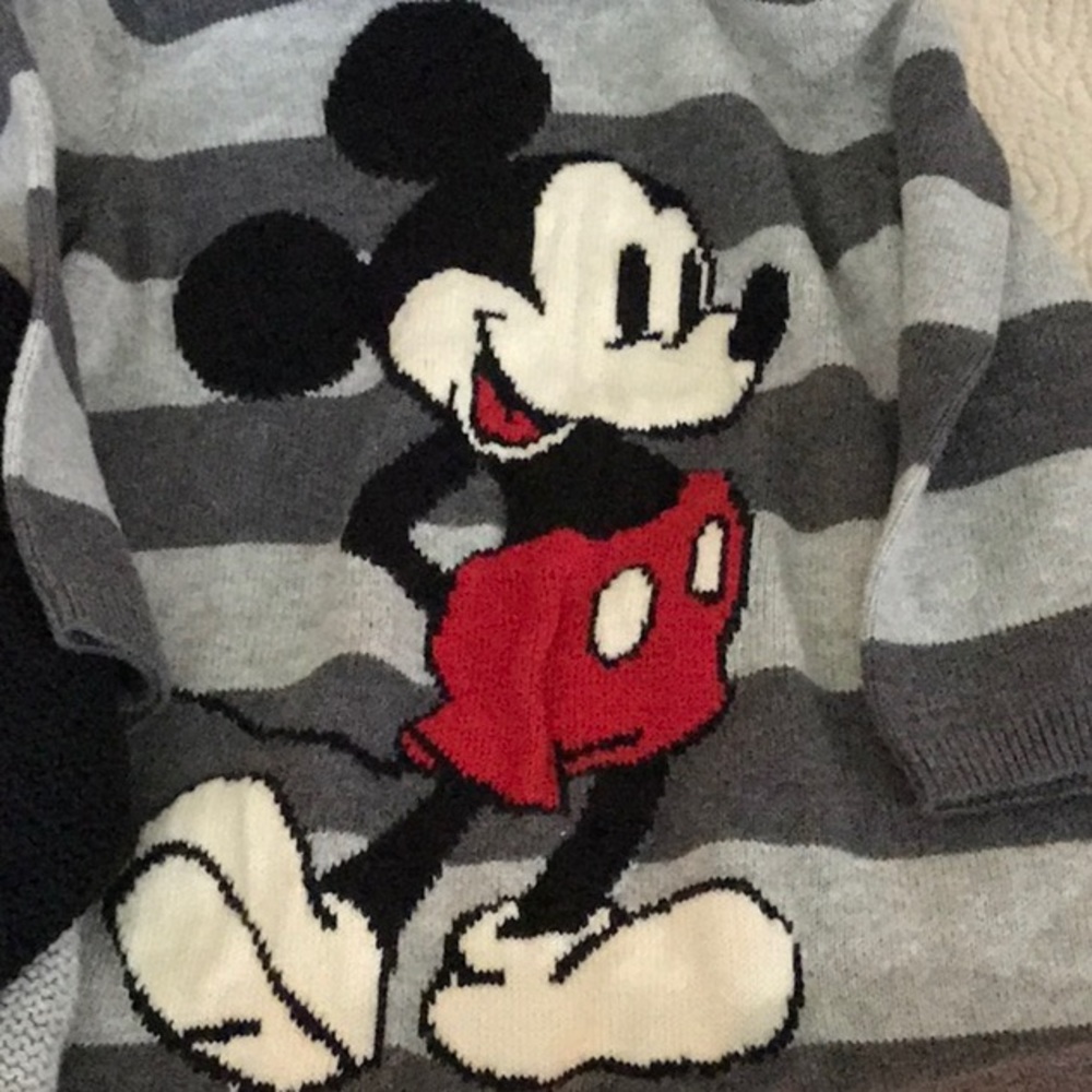 GAP DISNEY ROMPER SIZE 12-18M AND GAP  DISNEY FULL ZIP UP MICKEY SWEATER